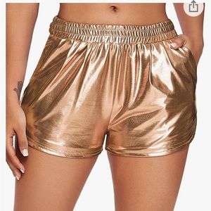 Metallic Gold Shorts XXL never worn
